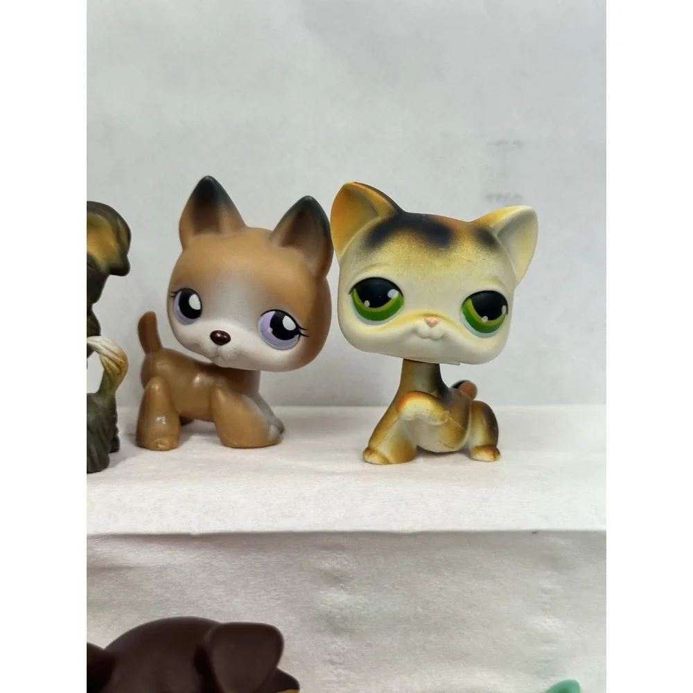 Littlest Pet Shop Lot Of 6 - 4 Rare German Shepherd Shitzu Yorkie Calico Collie‎